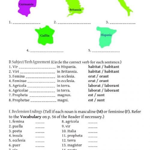 Primer A: Puella Romana Workbook